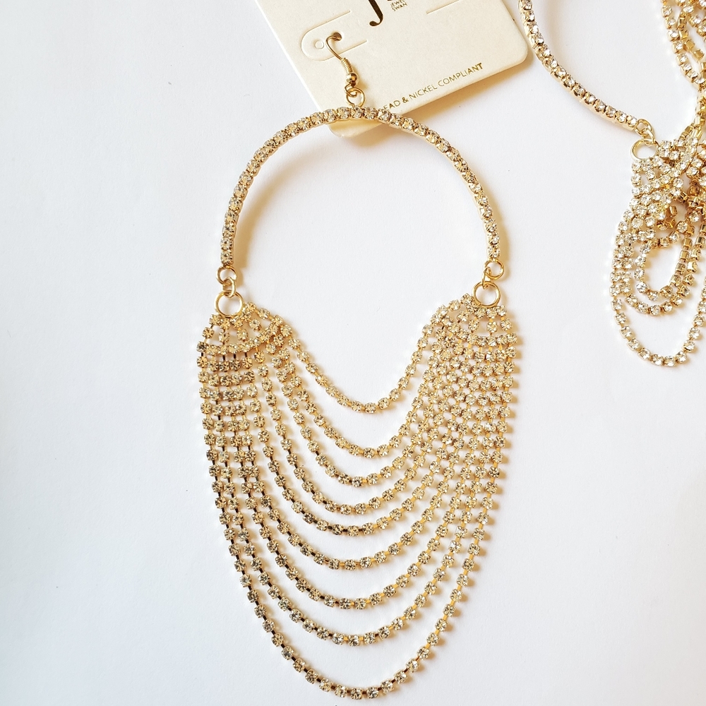 Chandelier Rhinestone Earrings